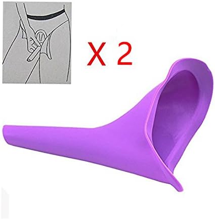 Female Urination Device Portable Travel Urinal for Women, Lightweight Silicone Stand Up Women Pee Urinal Great for Camping, Car Travel or Bedside Use