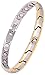 Smarter LifeStyle Elegant Titanium Magnetic Bracelet for Women - Adjustable Bracelet Length with Sizing Tool for Perfect Fit, Womens Magnetic Bracelet (Silver and Gold)