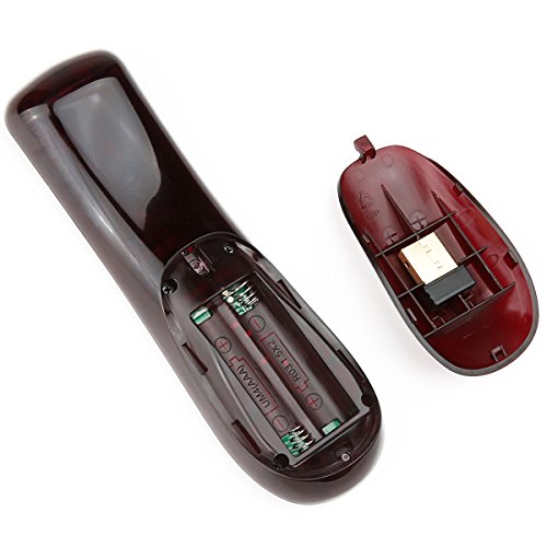 Lefant F7 V 2.4GHz Wireless Presenter Clicker Laser Pointer Air Remote Mouse for Powerpoint, Keynote, Smart Computer and TV - Thumbnail 2