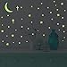 Glow in The Dark Stars for Ceiling Wall Stickers for Bedroom Living Room, Wall Decals for Kids Boys and Girls (201PCS)