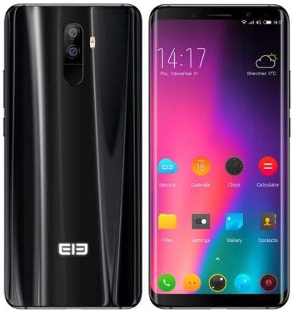 ELEPHONE U (Ultra Slim) - 4G LTE Android 7.1 Smartphone Unlocked - Octa-Core 6GB RAM +128GB ROM, 5.99" FHD+ 4G SIM Free Mobile Phone, Dual Rear Camera 13MP+13MP, Dual SIM, GPS,3620mAh Battery, Black