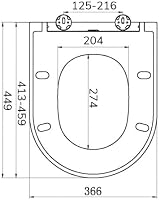 RAK Ceramics Tonique Soft Close Toilet Seat view 2