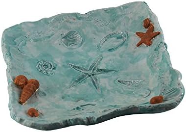 oamore Ornaments Oyster Clam Sea Shell Shaped Trinket Dish Jewellery Dish Jewellery Tray Resin (A)