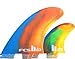FCS Surf ll MR PC Tri Retail Fin Set, Multi Xlarge