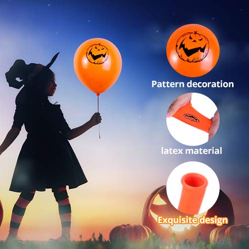 image for TOKKY Halloween LED Balloons - 30pcs Light Up Balloons Halloween Ghost