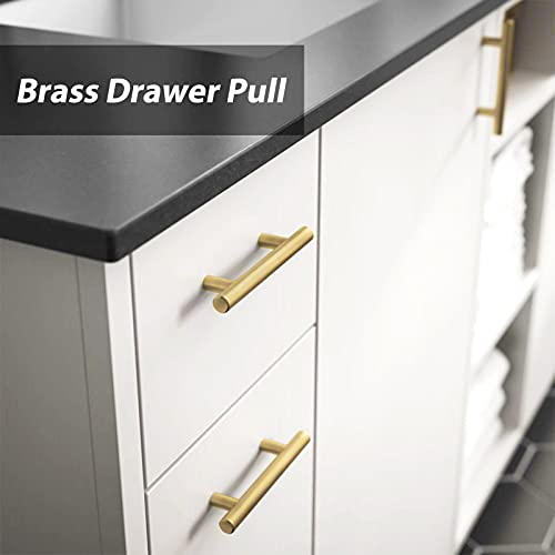 goldenwarm Brushed Brass Drawer Pulls Brass Hardware 71/2