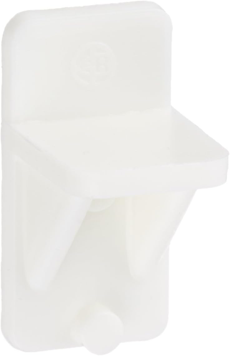 Slide-Co 243409 Plastic Shelf Support Pegs, Clear (12pk) – 5mm Outside Diameter - Easily Replace Missing or Broken Shelf Supports – Serrated Stems for Stronger Grip - Easy to Install: Home Improvement