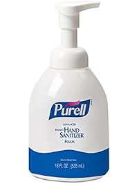 PURELL 579204CT Advanced Non-Aerosol Foaming Hand Sanitizer, w/Moisturizers, 18oz Pump Bottle (Case of 4)