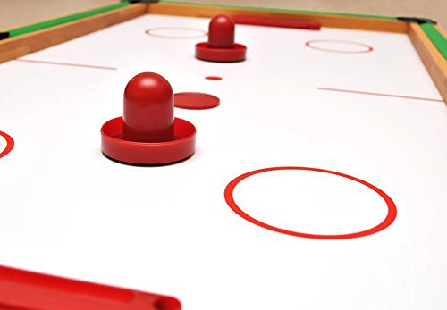 16PCS Amersumer 2.5" Home-sized Red Air Hockey Replacement Table Pucks For Game Tables, Equipment, Accessories. (Red) - Thumbnail 2