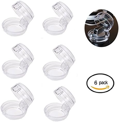 Stove Knob Covers,Bagvhandbagro Universal Kitchen Gas Stove Knob Safety Cover,Protecting the Safety of Children and Kitchen(Translucent,6Pack)