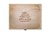 The Luxe Engraved Essential Oil Box (68-Bottles Capacity) – Natural Pine Wooden Travel Case for 5ml-15ml Aromatherapy Bottles, Rollers and Droppers – Smooth Finished Surface