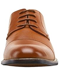 Jousen - Zapatos formales para hombre, broche de punta de ala, clásico, Oxford
