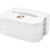 RFDDFTTFDDFZR 4-layer Cookie Containers,Cookie Carrier, Dumpling Box,Food Storage Containers