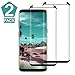 [2 Pack] Samsung Galaxy S8 Screen Protector, Luminira 3D Curved Tempered [Anti-Bubble][9H Hardness][HD Clear][Anti-Scratch][Case Friendly] Glass Screen Film Compatible Samsung Galaxy S8 Black