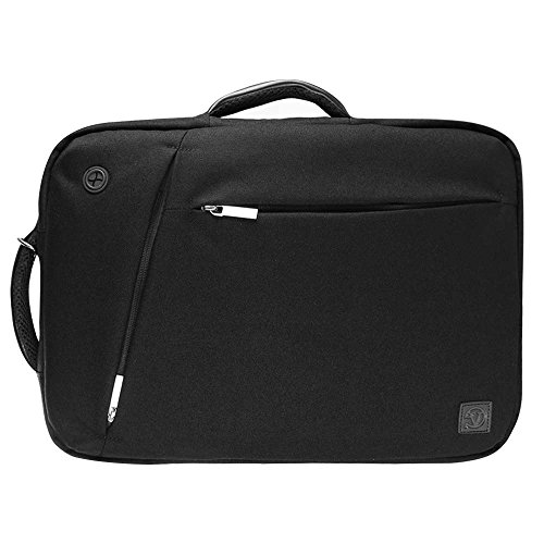 VanGoddy 4 in 1 Canvas 10 Inch Tablet/ Laptop Bag for Samsung Galaxy Tab A 9.7"/ Tab S2 9.7"/ Tab S 10.5"/ Tab Pro 12.2"/ 10.1"/ Tab 4/3/2 10.1"/ Note 10.1/ Note Pro 12.2 (Black)