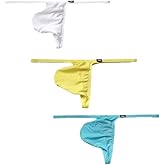 COMLIFE Men's Sexy Big Pouch Briefs Playful Semi-transparent Ice Silk Underwear
