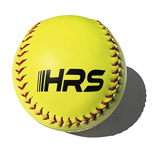 Hit Run Steal Softball Bucket with 12 Inch Fast Pitch Softballs. Comes