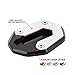 AnXin CNC Motorcycle Side stand Kickstand Extension Foot Plate Pad For Scrambler Sixty2 800 Classic Icon Flat Track - Black