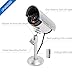 WALI Dummy Fake Camera, Surveillance Security CCTV Dome Camera, Indoor Outdoor Cameras, with One LED Light, Security Alert Sticker Decals (TC-S2), 2 Packs, Silver