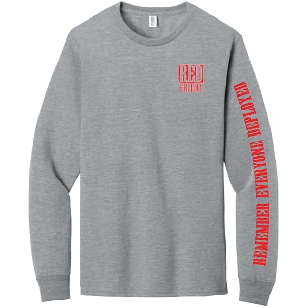 RED Friday Remember Everyone Deployed Long Sleeve T-Shirt - Small