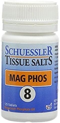 Schuessler No.8 Mag Phos 6X Tissue Salts 125 Tablets (Pack of 4)