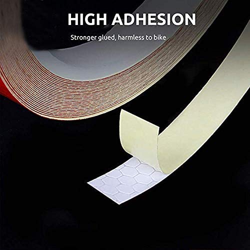 GLE Reflective Tape 7 Roll Safety Tapes Warning Strip Self-Adhesive DIY Decoration Bicycle Wheel Rim Light Reflective Stickers Reflective Wheel Tape Decal Sticker for Bike, Car, Truck, Motorcycle-8M