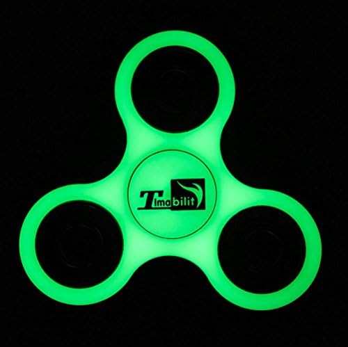 Spinner Fidget Toy Stress Reducer, Timability Hand Spinner with Premium Ceramic Bearing - Spins for up to 2 - 5 Minutes - EDC Focus Toy Perfect for Adult &amp; Kids - Non-3D Printed( Fluorescence)