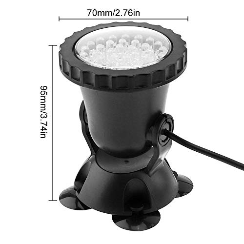 CPROSP Pond Lights IP68 Waterproof 8W Submersible Multi-Color Spot Light Underwater Lights Landscape Decorative Spotlight for Aquarium Garden Pond Pool Tank Fountain Waterfall ï¼ˆSet of 4ï¼‰
