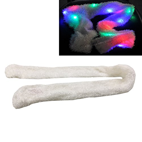 LED Glow Blink Clothing Accessories - Luwint Lights Up Costume Show Prop Toy for Boys Girls Birthday Party (Flashing Scarf)