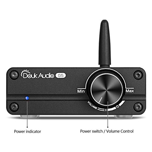Douk Audio G5 HiFi Bluetooth 5.0 Digitale versterker Mini Class D Stereo versterker (Zwart) - Image 4