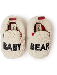 Dearfoams Family Collection Baby Bear Plaid Closed Back, Baby Bear CrÃ¨me Brulee, 9-12 Months Infant