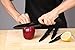 GA Homefavor Black Ceramic Knife Set of 5 Sharp Blade Ergonomic Handle Ceramic Knives And Ceramics Peeler Set with Sheaths