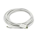 Monoprice 15ft 32AWG Mini DisplayPort to HDMI Cable - White