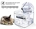 Pecute Pet Water Fountain, 3L/3 Outlet Mode Automatic Cat Water Fountain Transparent Design Dog Water Dispenser with 2 Reusable Filter for Cats, Dogs, Multiple Pets