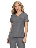 KOI Basics 1011 Women's Kade Scrub Top Heather Grey
