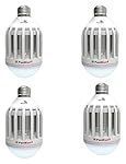 Above Edge Pestblast 2-in-1 Ultimate Mosquito Killer and Pest Control Energy Efficient Led Bulb, Lures, Zaps and Kills Insects, Free Cleaning Brush Included, 4 Count