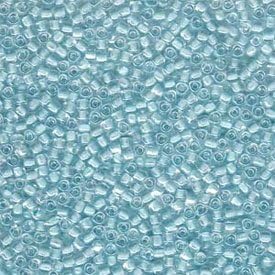 Miyuki Triangle Beads - Size 10/0 - Colour-Lined Ice Blue - 1112 : Pack of 10g