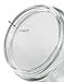 2 oz / 60 ml Clear Thick Glass Straight Sided Jar with White Metal Airtight Lid (12 pack)