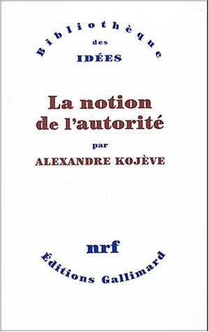 La  notion de l'autorité