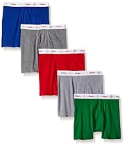 Hanes Toddler Boys 5-Pack Boxer Brief, Assorted, 4