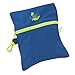 Seal Shoe Covers- A Durable, Lightweight and Fashionable Alternative to Rain Boots- Women's Water Resistant Shoe and Boot Covers- (Blue/Large)