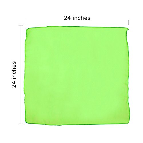 TecUnite 32 Pieces Square Dance Scarf Magic Scarves Juggling Scarf for Kids, 24 by 24 Inch (16 Color - //coolthings.us