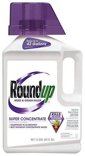 Roundup Weed and Grass Killer Super Concentrate, 1/2-Gallon
