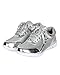 Nature Breeze CD33 Metallic Shimmer Lace Up Lightweight Cross Training Sneaker - Silver