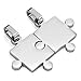 Godyce Puzzle Necklace Friendship - Women Men Stainless Steel Pendant Silver Tone Jewelry