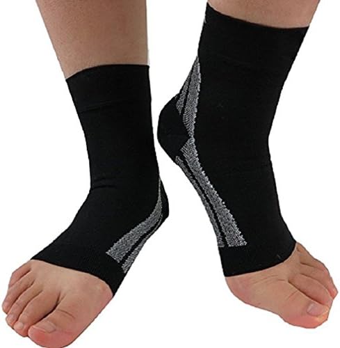 Support Socks - Provides Achilles Tendon Support , Plantar Fasciitis Support , Arch Support and Arch Pain Relief - Medical Grade (Pair) Medium