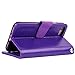 Arae Premium PU Leather Wallet Case with Kickstand and Flip Cover for iPhone 7/8 / SE 3rd Gen/SE 2020 4.7 inch - Purple