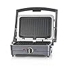 Cuisinart 2-in-1 Grill and Sandwich Maker, Non-Stick Removable Plates, Midnight Grey, GRSM4U