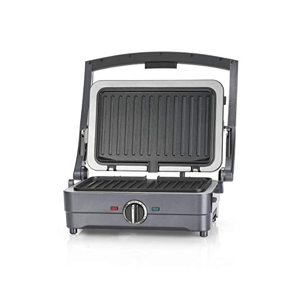 Cuisinart 2-in-1 Grill and Sandwich Maker, Non-Stick Removable Plates, Midnight Grey, GRSM4U