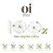 Oi 100% Organic Cotton Ultra Thin Pads with Wings for Maximum Absorption - Super 10 Count - Organic Natural Cotton Pads Provide Comfort and Protection for Leak-Free Periods, Wrapped Individually